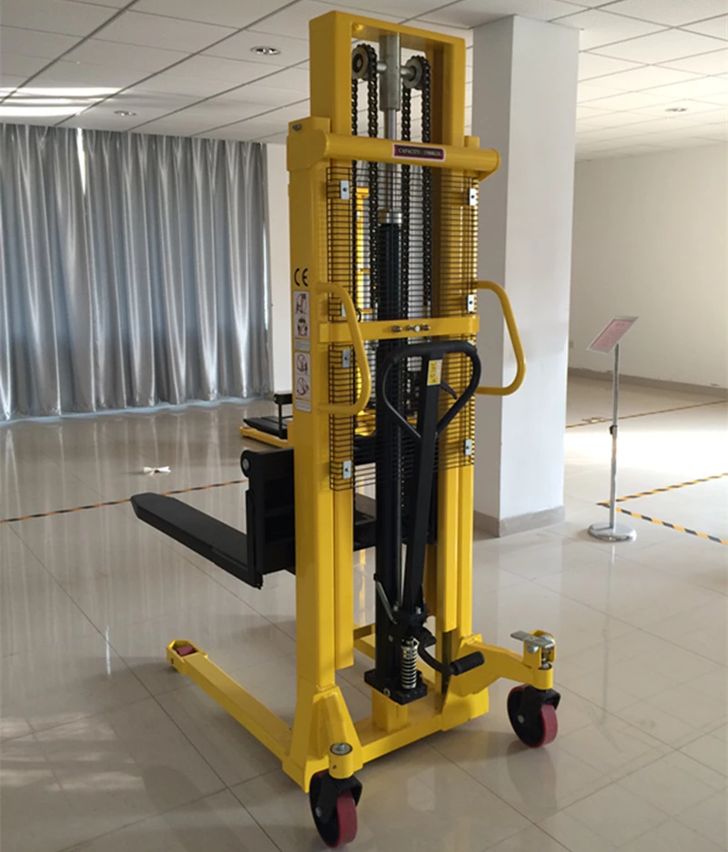 1.5tons 2tons 1.6meters height manual hand powered forklift for sale